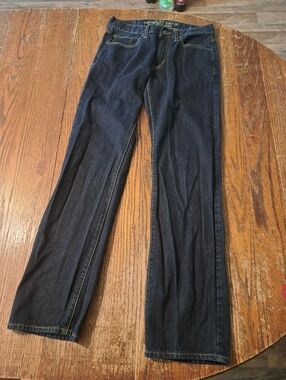 30x34 American Eagle Original Straight Leg Cotton Denim Blue Jeans Casual Pants